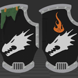 Dragon-Heads.png Space Lizard Combat Shields