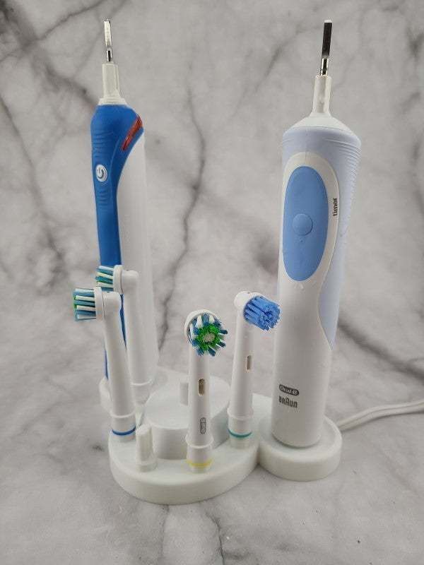 Download Free STL File Dual OralB Stand Improved • 3D Printable Model ...