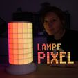 Cults Lampe Pixel Heliox.jpg Free STL file The Animated Pixel Lamp・3D print design to download