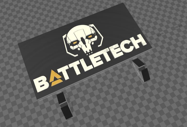 Archivo STL gratis Soporte para el logotipo de Battletech・Plan de ...