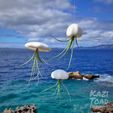 Jellies.jpeg Squid and Jellyfish Airplant Holder Magnetic quick release mounts