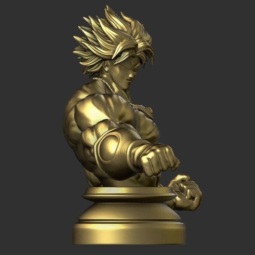 2.JPG STL file Broly Bust - Dragonball FighterZ・3D printing template to download, Bstar3Dart