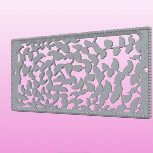 Vine floral air vent cover