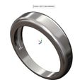 volume1.jpg Minimal band ring 3D print model