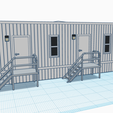 10x32-1.png STL-Datei HO SCALE BAUBÜRO / ARBEITSPLÄTZE ANHÄNGER 10'x32'・3D-druckbares Modell zum Herunterladen