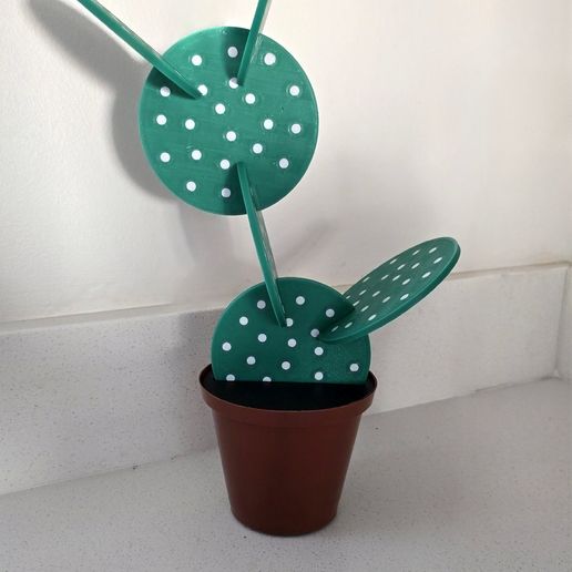 🌵 Cactus Coaster Set – A Prickly Touch of Style! 🌵 - 3D model önizlemesi