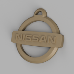 nissan.png Download STL file Nissan Logo Keychain • 3D printer design, mustafauzuniba