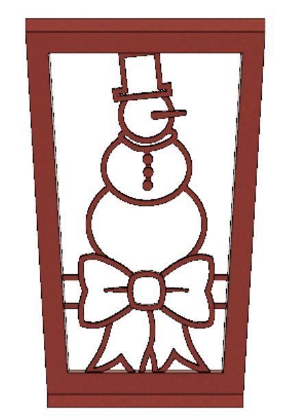 Snowman_Frame.JPG STL-Datei Christmas Lantern kostenlos herunterladen • Design zum 3D-Drucken, Bugman_140