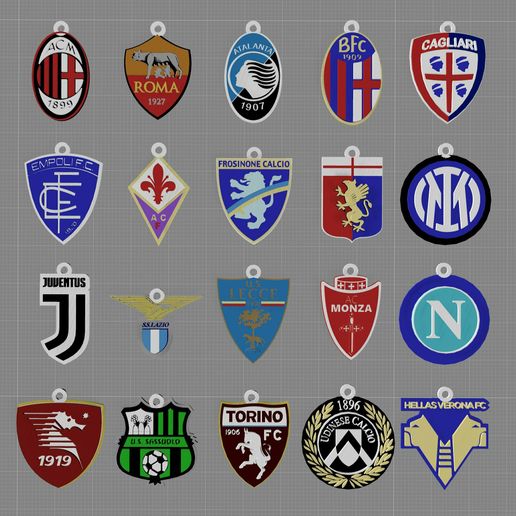 🇮🇹 Italy Serie A League all teams printable and pbr・ 3D File