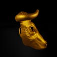 7.png Bull - Animal Cosplay Face Mask 3D print model