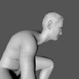 15.jpg Decorative Man Sculpture Low-poly 3D model