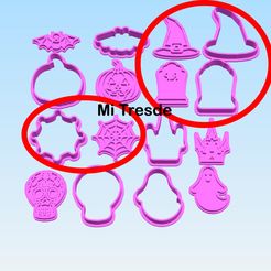 set-x3-n3.jpg STL-Datei Set 3 Mini-Halloween-Ausstecher・Design für 3D-Drucker zum herunterladen