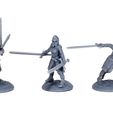7513bc9f0320d0aec71b1448f3f6fa10_display_large.jpg Free STL file Lady Knights (multiple poses)・3D printing idea to download