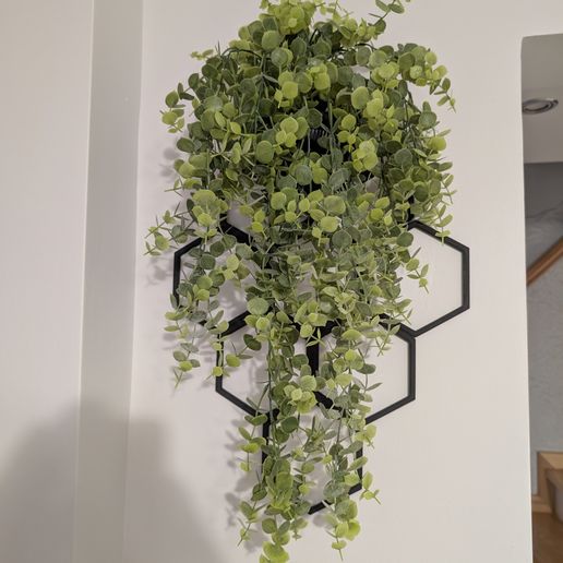 PXL_20251005_154040439.jpg Modular Hexagon Flower Stand – Customizable Plant Display (3D Printed, ABS/ASA Assembly)