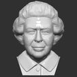 1.jpg Queen Elizabeth II bust 3D printing ready stl obj