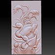 swan1.jpg Free STL file swan 3d model of bas-relief・3D printer design to download