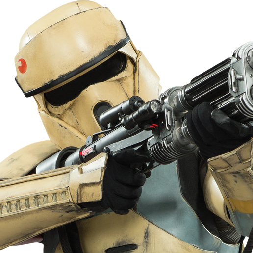 1:1 Scale E-22 reciprocating double-barreled blaster rifle | Star Wars Battlefront for Cosplay | Static 3D Model STL for Ready Printable