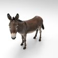 burr2.jpg 1/32 Scale Standing Donkey - Realistic Farm Animal Figure for Slot Car Diorama, Rural Scene & Miniature Display