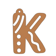 K.png Letters - Keychain