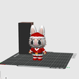 zzz.png Labubu - Santa - Christma STL file 3D Model, 3mf Multicolor Fanart