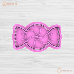 1.295.png SWEET CANDY CANDY Cutter + Stamp / Cookie Cutter
