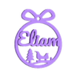 Eliam (3).stl 4 x Eliam Christmas ornaments