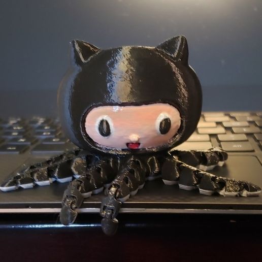 🧞‍♂️ Octocat・Free STL File for ・Cults