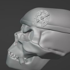 18-Instandsetzer.jpg STL file Skull German Armed Forces Beret Repairer Inst・3D printable model to download