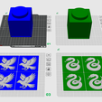 Ravenclaw-and-Slytherin-1.png Escola de Magia - Jogo de Cubos Empilháveis - Blocos Modulares de Hogwarts - FDM STL / 3MF - Sem AMS / Várias peças