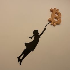 IMG_0897.jpeg "Girl with Bitcoin Balloon" Banksy Inspired Statue