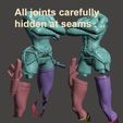 3.seams.jpg Archivo STL gratis Big Guns - Redfox03- por SPARX・Modelo para descargar y imprimir en 3D