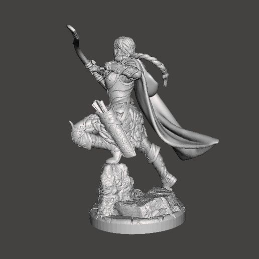 ♀️ FEMALE RANGER MINIATURE MODEL FOR FANTASY GAMES DND RPG・ STL File ...