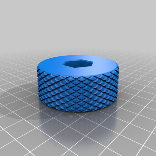 Knurled Short arm wheel for Elegoo Mars - 3D model önizlemesi
