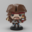 untitled.303.png Free STL file PIRATES OF THE CARIBBEAN - JACK SPARROW・3D printer design to download, purakito