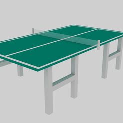 PingPongDeskView1.jpg Ping Pong Desk 3D Models (Type A & B)