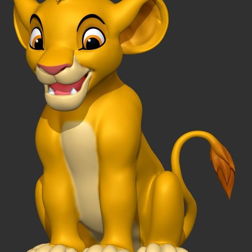 Simba Lion King - 3D model önizlemesi