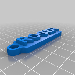 roger.png Free 3D file Porte clé prénom Roger・3D print model to download
