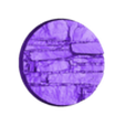 25mm base splintered stone 8 topper.stl 10x 25mm base with splintered stone ground (+toppers)
