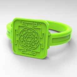 PREVIEW-01-Chakra Bhuvaneswari Ring Yantra Meditation Symbol.jpg STL file Chakra Bhuvaneswari Ring Yantra Meditation Symbol・3D print model to download