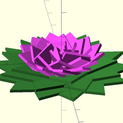 FlowerSCAD.png Free 3D file Geometric Fibonacci Flower Generator・Model to download and 3D print