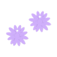 Daisy_earrings.stl Archivo STL Pendientes Daisy・Diseño imprimible en 3D para descargar