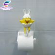 easter-egg-chick-3dprint-2.jpg Easter Chick Egg Riding On Toilet Paper Hanger Gadget