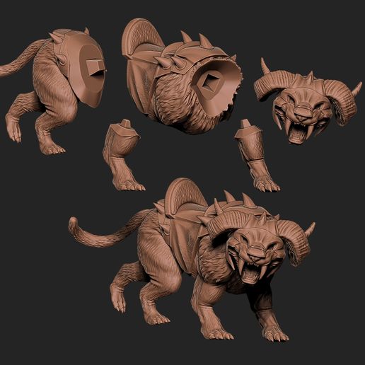 panthor-parts.jpg Фан-арт - Пантор из Моту - отдельная статуя