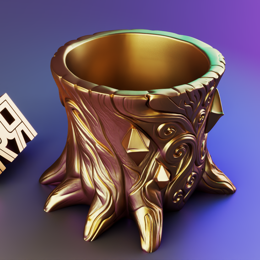 render_10.png Fantasy Tree pot