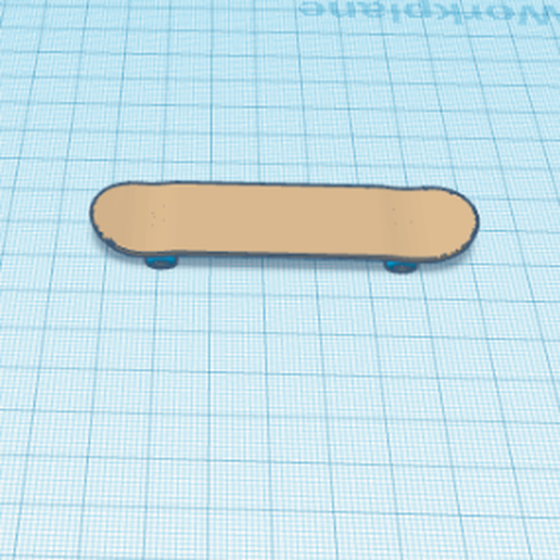 skateboard 3D model