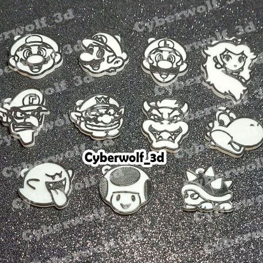 keychains / keychain , mario bros 3D model