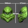 the_grinch_mask_009.jpg The Grinch Mask Christmas Costume Halloween Cosplay STL File