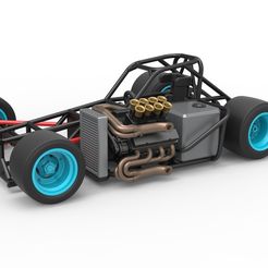 1.jpg Diecast Supermodified front engine race car Base Version 2 Scale 1:25