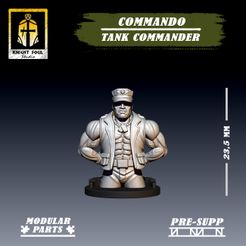 Tank-Commander-A.jpg Archivo STL Commando Tank Commander・Modelo para descargar y imprimir en 3D