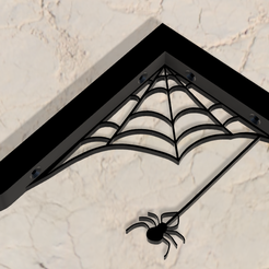 Capture-d'écran-2023-05-11-184437.png STL file Angle bracket Wall shelf spider's web・3D printer design to download